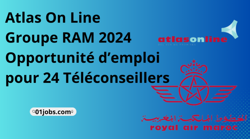 Atlas On Line Groupe RAM 2024 : Opportunité d’emploi pour 24 Téléconseillers